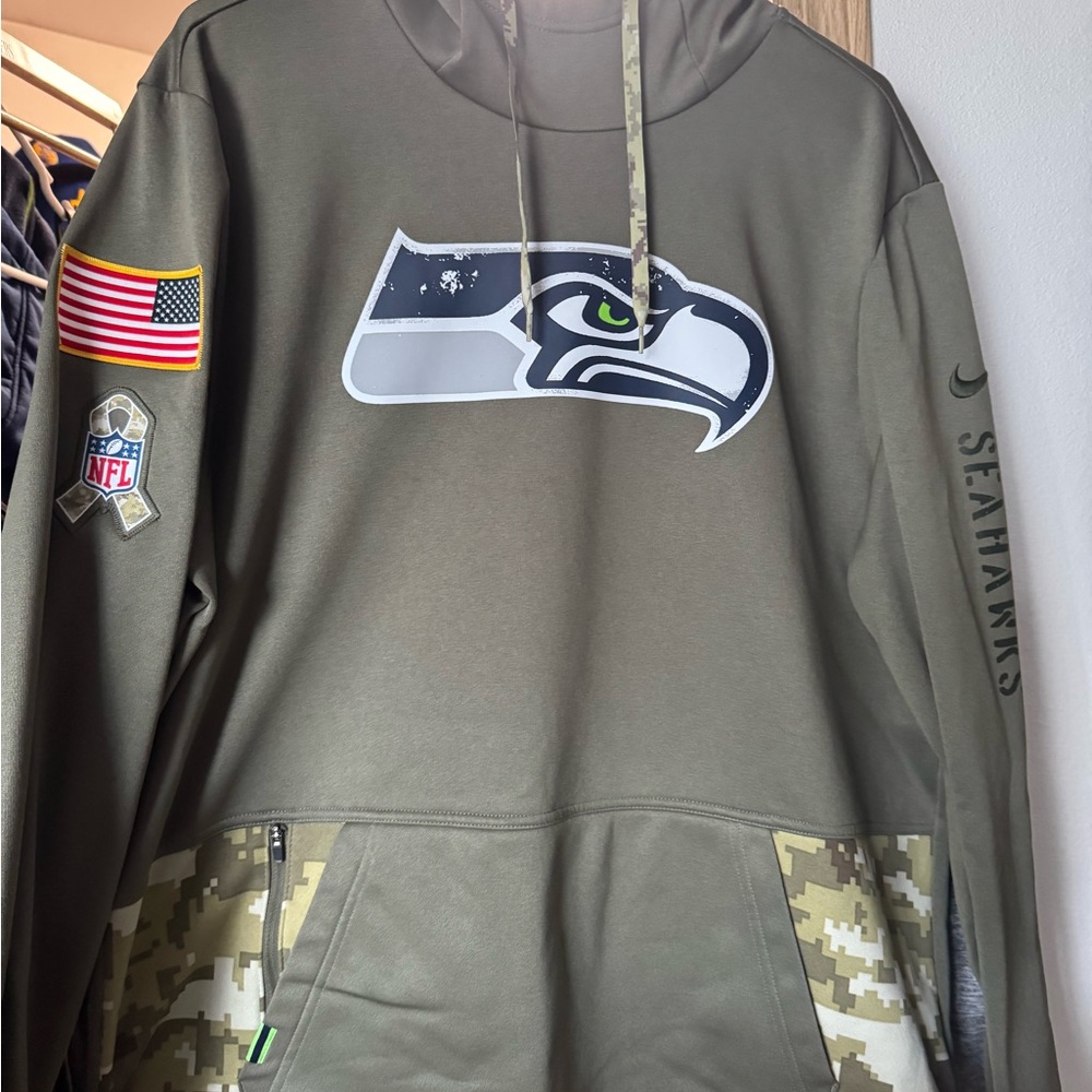 Nike Olive Seahawks Hoodie